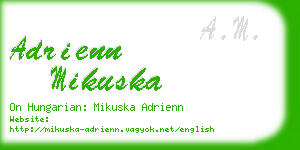 adrienn mikuska business card